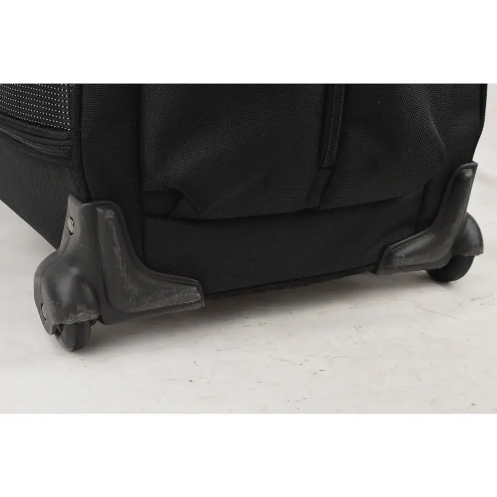 Travelon Wheeled Carry On Rolling Travel Bag Luggage Black Telescoping Handle